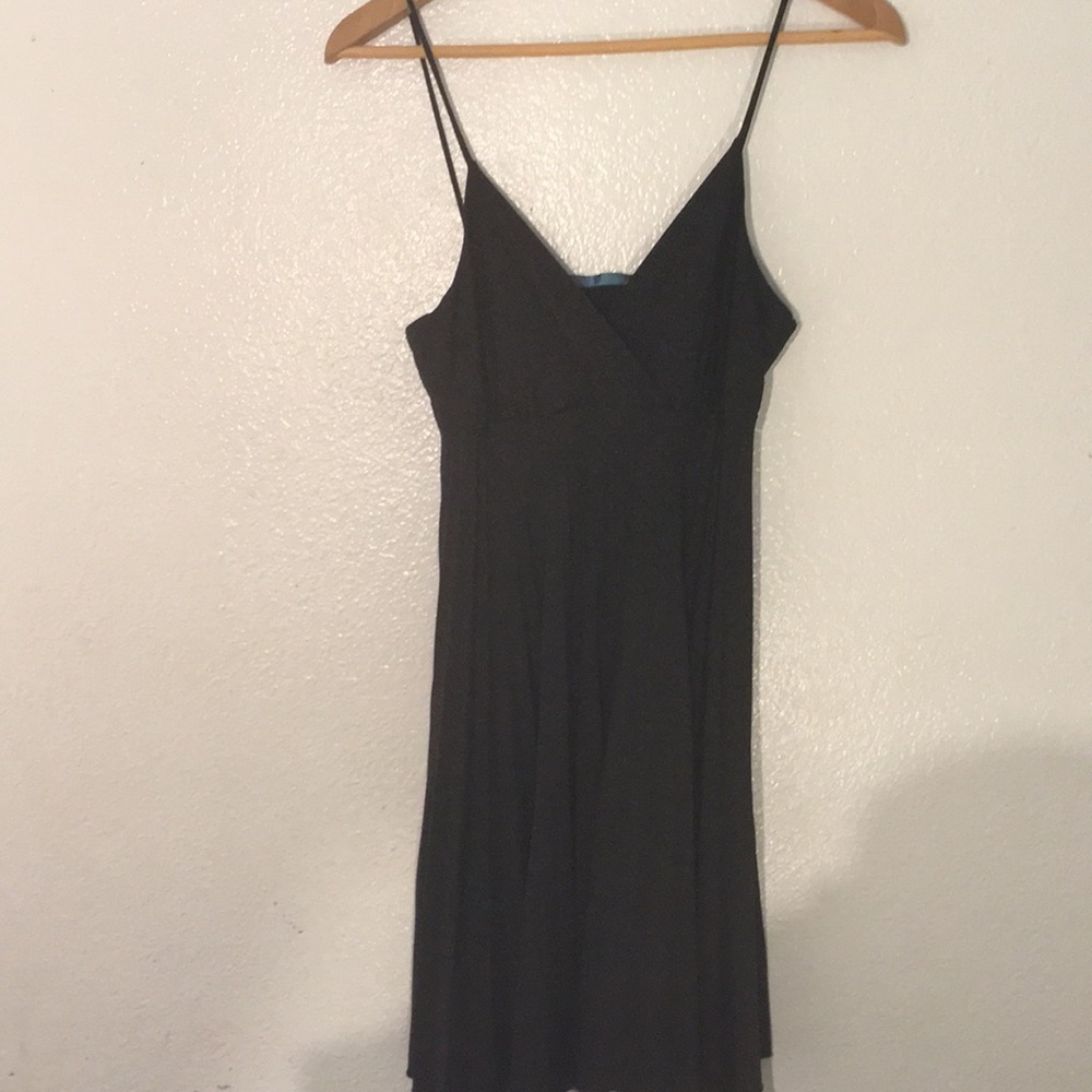 Black pleated dress